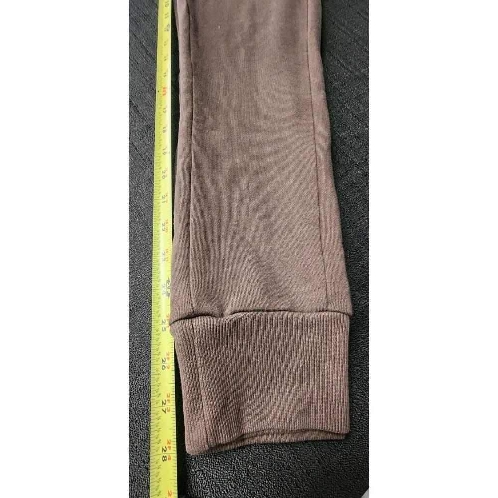 Adidas Women's Brown Slim Long Joggers Size XS Logo Drawstring Lightweight EUC - Picture 9 of 10